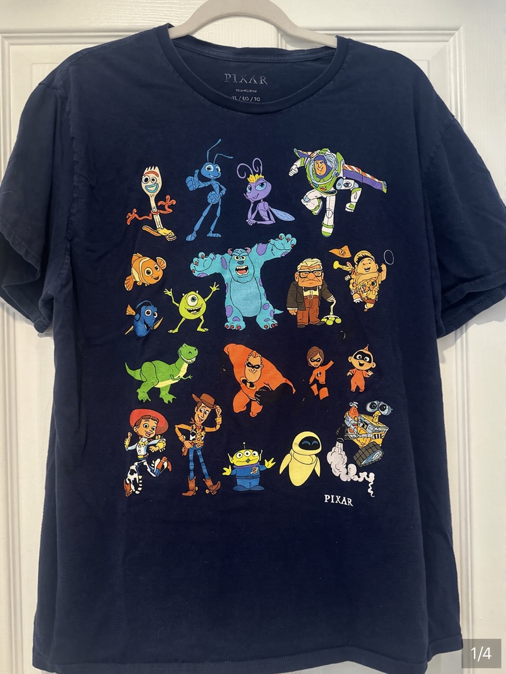 Pixar Characters Navy Short Sleeve Tee
For Women/Men 🩷💙